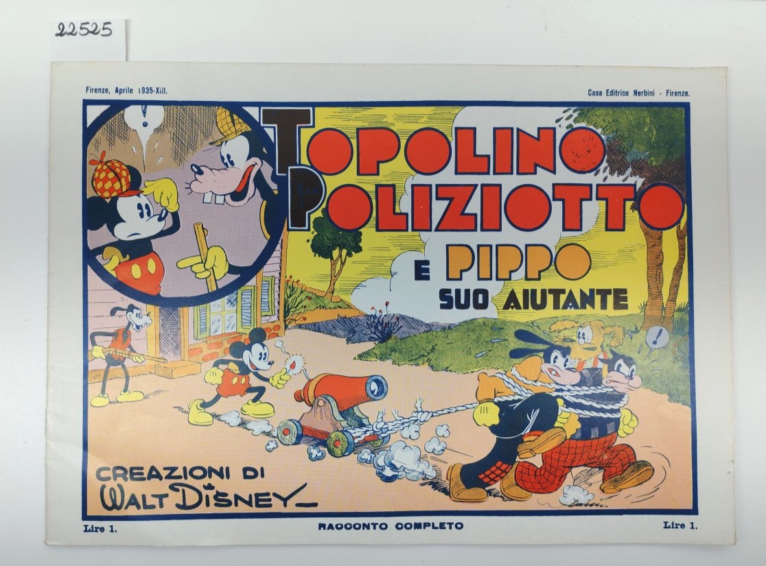 Topolino poliziotto e Pippo suo aiutante Nerbini ristampa anastatica