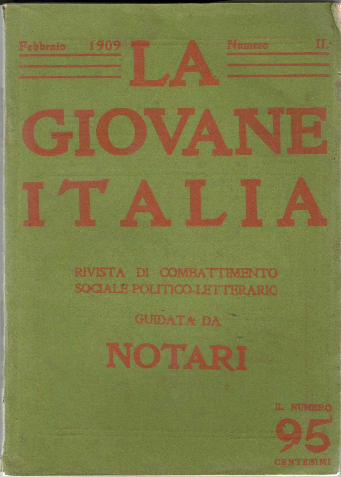 Umberto Notari La Giovane Italia 1909 Numero II Rivista Di …