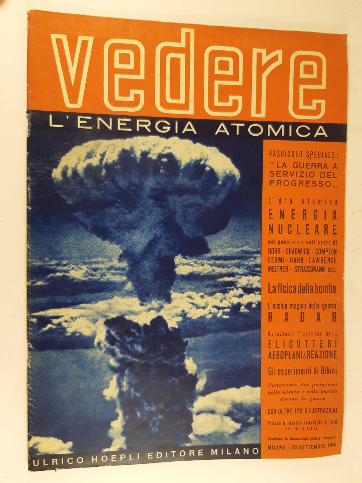 Vedere l'energia atomica 1946 Hoepli