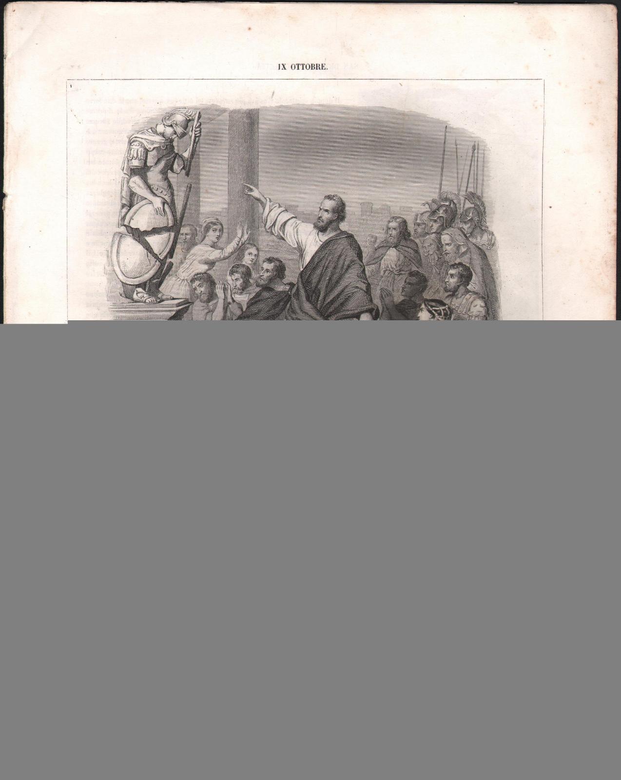 Vita Di San Dionigi Areopagita Autore Drioux-1863-Illustrato