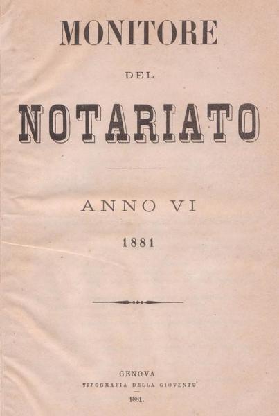 Monitore del Notariato - Anno VI