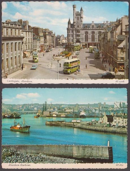 Lotto di 2 cartoline - Post Cards - Castlegate, Aberdeen …