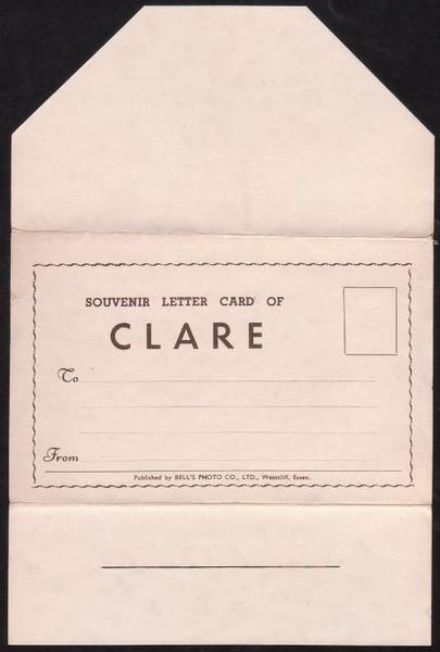 Souvenir Letter Card of Clare