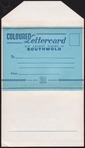 Coloured Lettercard - Six Latest Views of Southwold