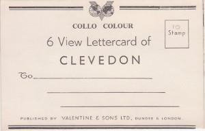 Collo Colour - 6 View Lettercard of Clevedon