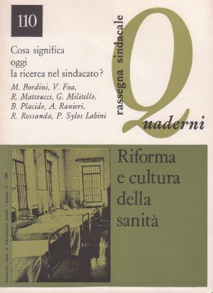 Quaderni - Rassegna Sindacale - Riforma e cultura della sanità