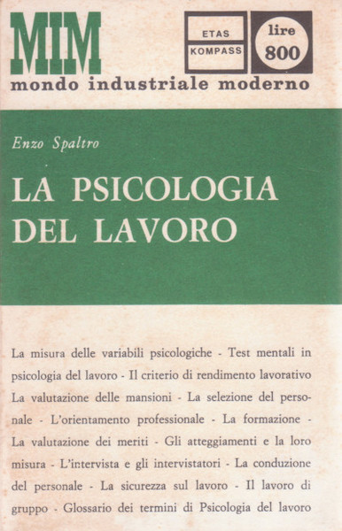 La Psicologia del Lavoro