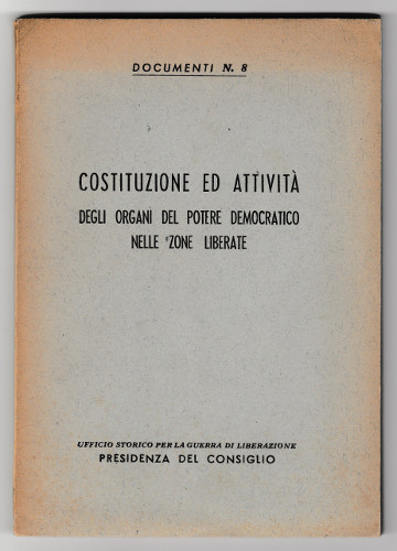 COSTITUZIONI ED ATTIVITA' DEGLI ORGANI DEL POTERE DEMOCRATICO NELLE ZONE …