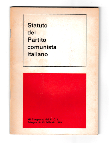 STATUTO DEL PARTITO COMUNISTA ITALIANO