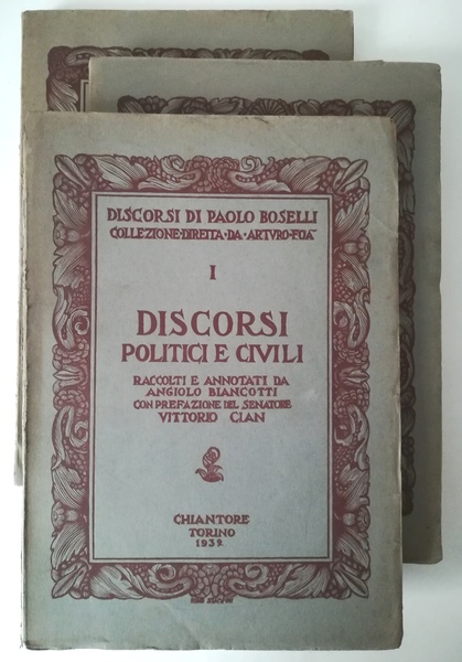 Discorsi. (Opera completa in 3 volumi).