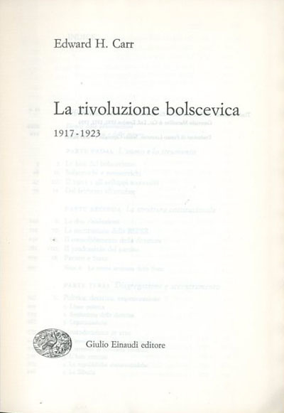 Storia della Russia sovietica. La rivoluzione bolscevica 1917-1923.