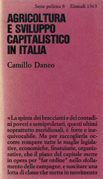 Agricoltura e sviluppo capitalistico in Italia.
