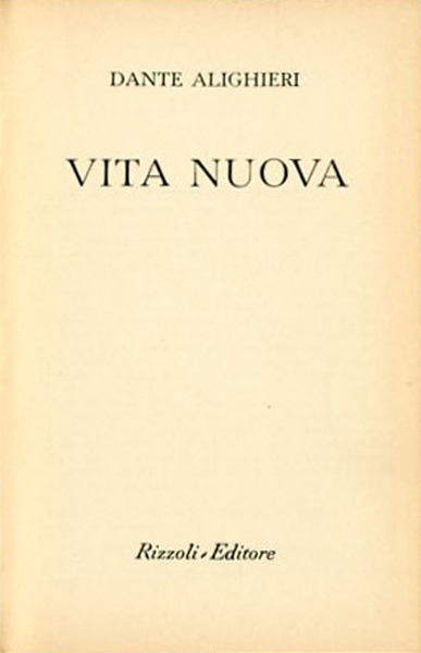 Vita nuova.