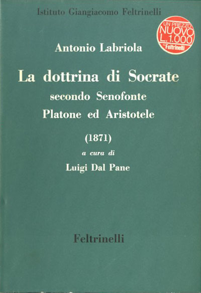 La dottrina di Socrate secondo Senofonte, Platone ed Aristotele (1871).