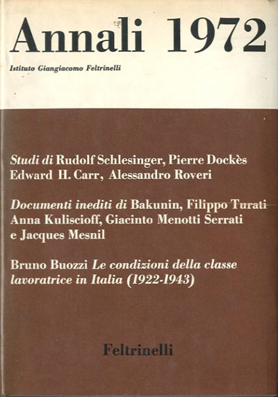 Annali. Anno Quattordicesimo 1972.