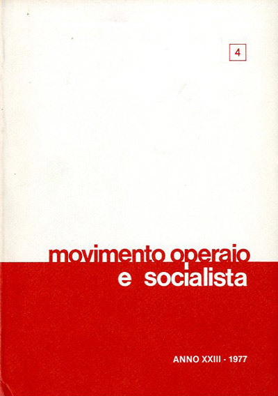Movimento operaio e socialista : rivista trimestrale di storia e …
