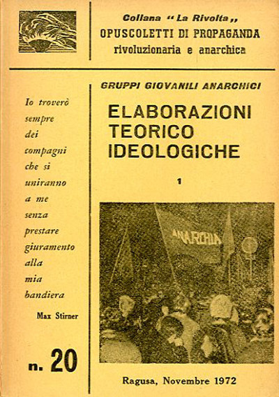 Elaborazioni teorico ideologiche. 1.