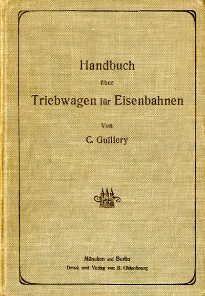 Handbuch über Triebwagen für Eisenbahnen.