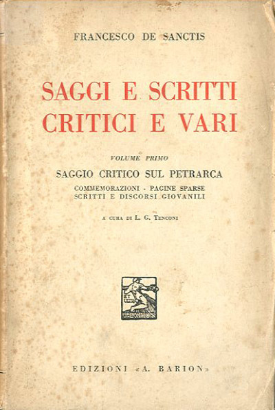 Saggi e scritti critici e vari. Vol. 1: Commemorazioni; Pagine …