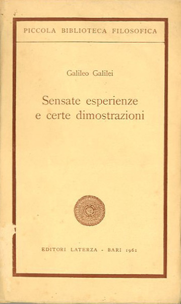 Sensate esperienze e certe dimostrazioni. Antologia.