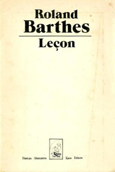 Leçon.