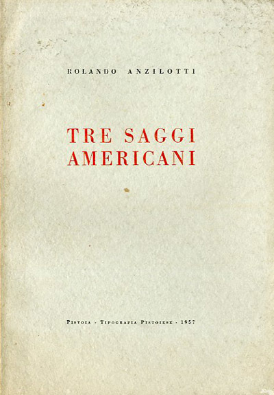 Tre saggi americani.