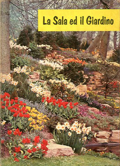 La sala ed il giardino. post 1960.