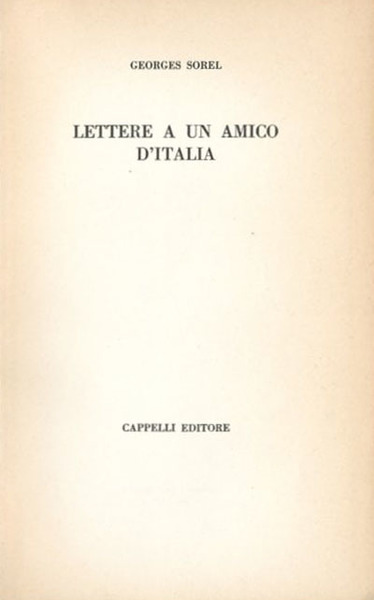 Lettere a un amico d'Italia.