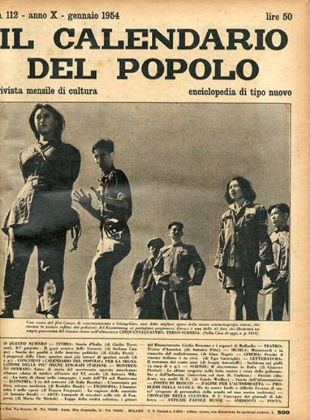 Il Calendario del popolo, a. 10, 1954 completo. Rivista mensile …