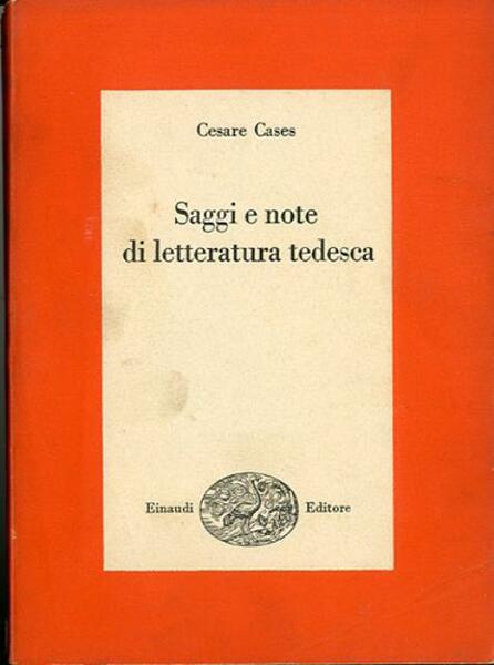 Saggi e note di letteratura tedesca.