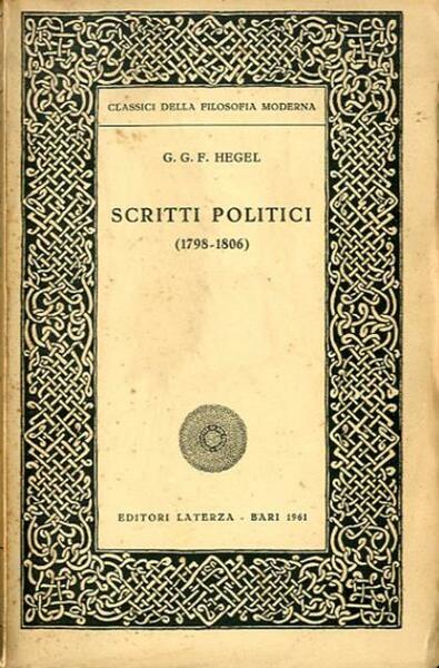 Scritti politici (1798-1806).