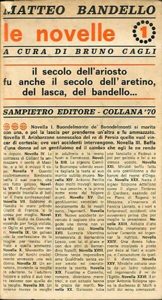 Le novelle. Tomo 1.