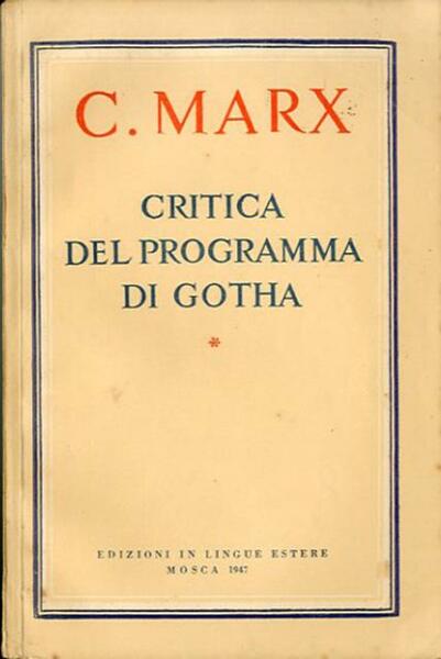 Critica al programma di Gotha.