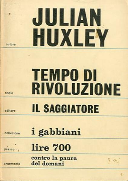Tempo di rivoluzione.