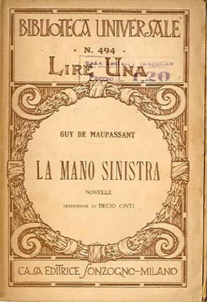 La mano sinistra. Novelle.