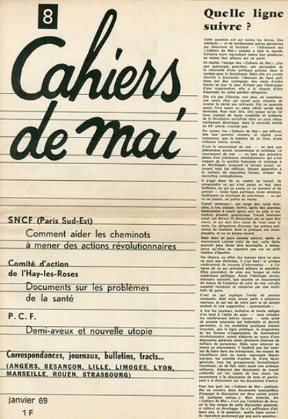 Cahiers de mai (fasc. 8, 9, 10, 11, 12, 13, …