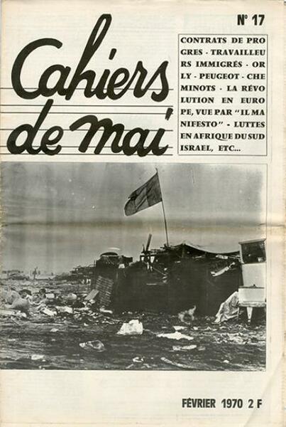 Cahiers de mai (annata completa 1970). documents, études, débats pour …