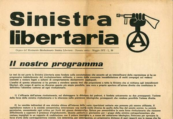 Sinistra libertaria. Organo del Movimento Rivoluzionario Sinistra Libertaria.