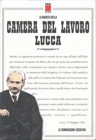 La nascita della Camera del lavoro di Lucca.