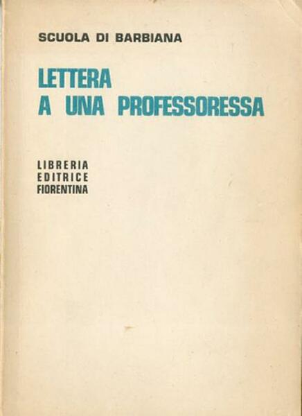 Lettera a una professoressa.