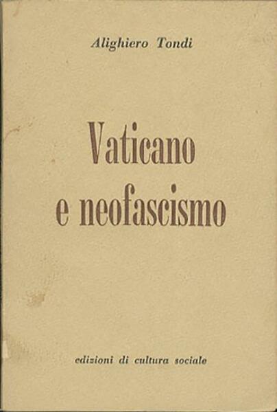 Vaticano e neofascismo.