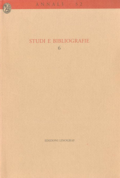 Studi e bibliografie.