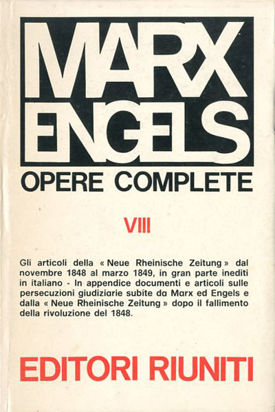 Opere complete. Vol. 8. Novembre 1848-marzo 1849.