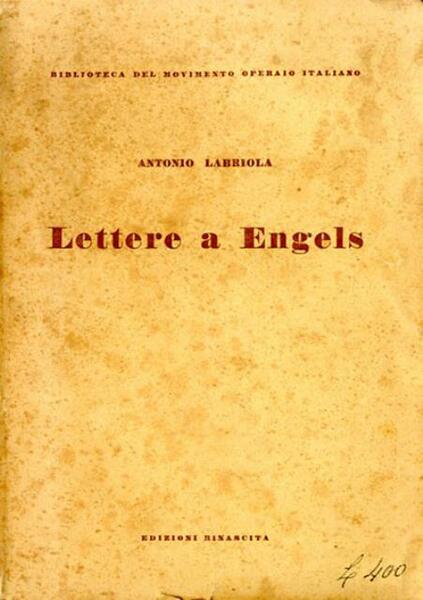 Lettere a Engels.