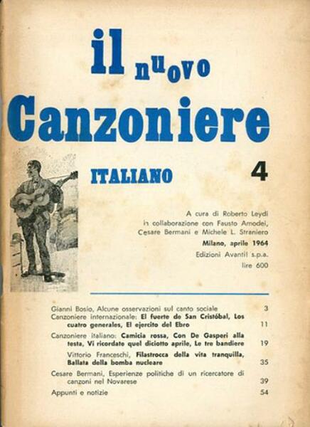 Il nuovo canzoniere italiano, n. 4 (aprile 1964).