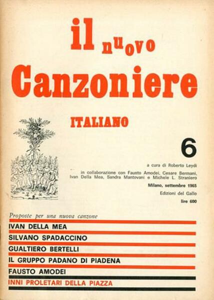 Il nuovo canzoniere italiano, n. 6 (settembre 1965).