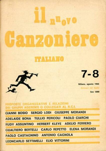 Il nuovo canzoniere italiano, nn. 7-8 (agosto 1966).