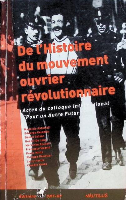 De l'histoire du mouvement ouvrier révolutionnaire. Actes du colloque international …