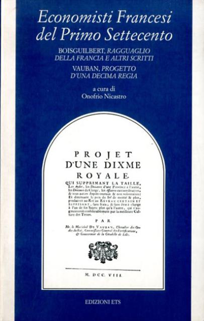 Economisti francesi del primo Settecento.