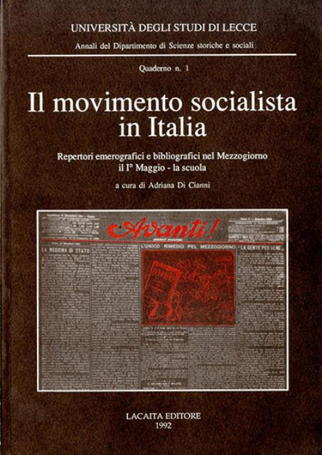 Il movimento socialista in Italia. Repertori emerografici e bibliografici nel …